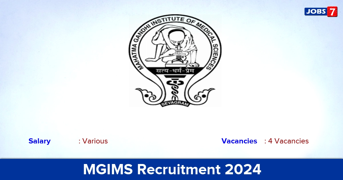 MGIMS Recruitment 2024 - Apply Online for General Duty Medical Officer Jobs