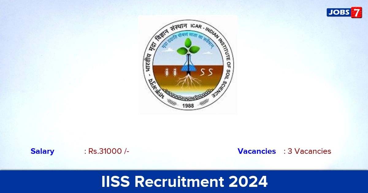 IISS Recruitment 2024 - Apply Offline for SRF Jobs