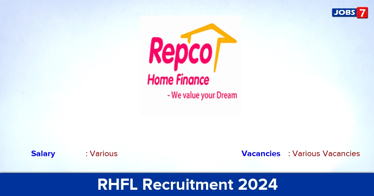 RHFL Recruitment 2024 - Apply for Chief Manager Vacancies