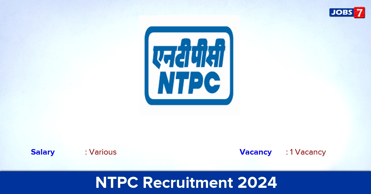 NTPC Recruitment 2024 - Apply Online for Executive Director Jobs
