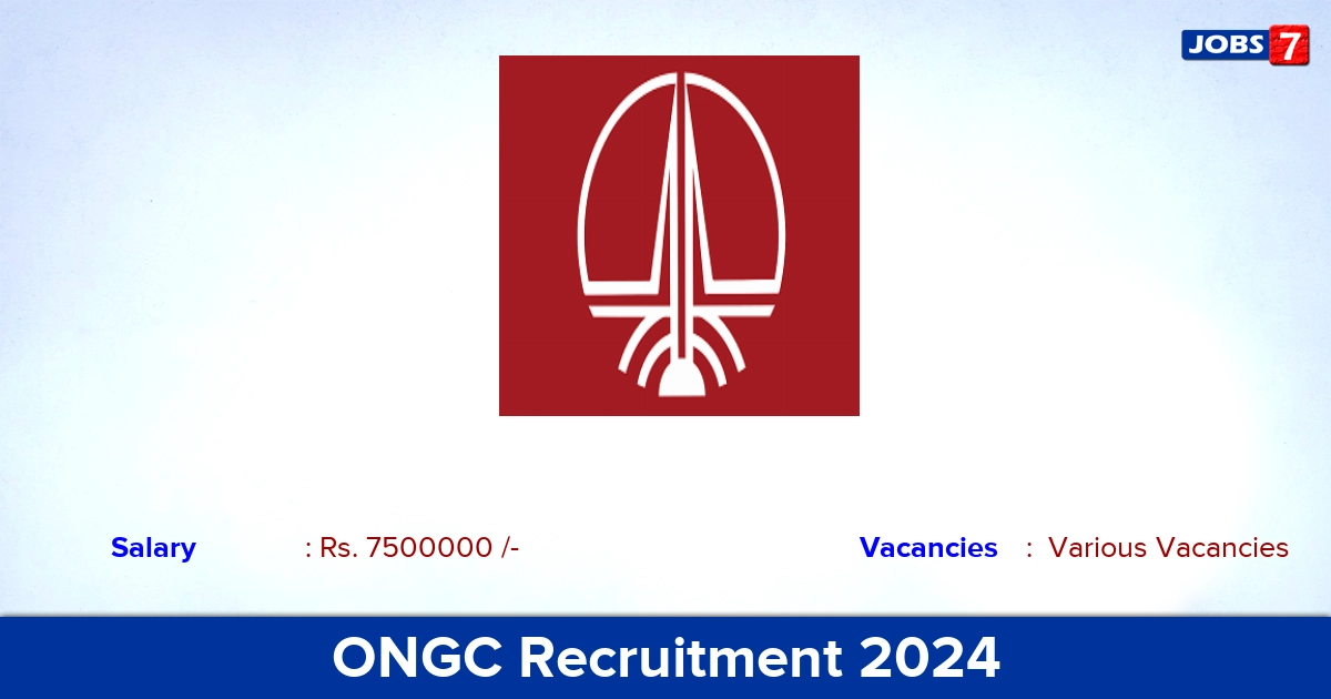 ONGC Recruitment 2024 - Apply Online for CEO Vacancies