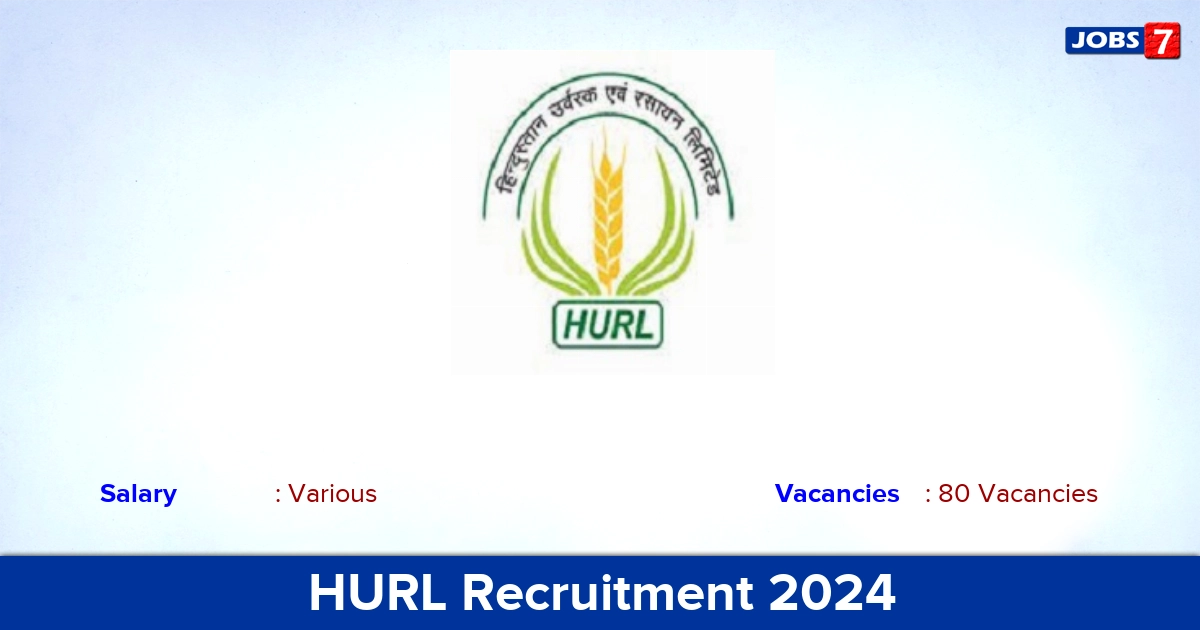 HURL Recruitment 2024 - Apply Online for 80 Manager, Chief Manager Vacancies