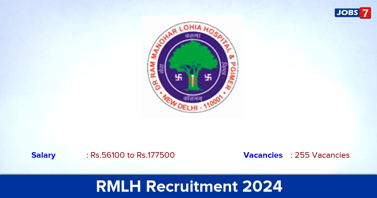 RMLH Recruitment 2024 - Apply Offline for 255 Junior Resident vacancies