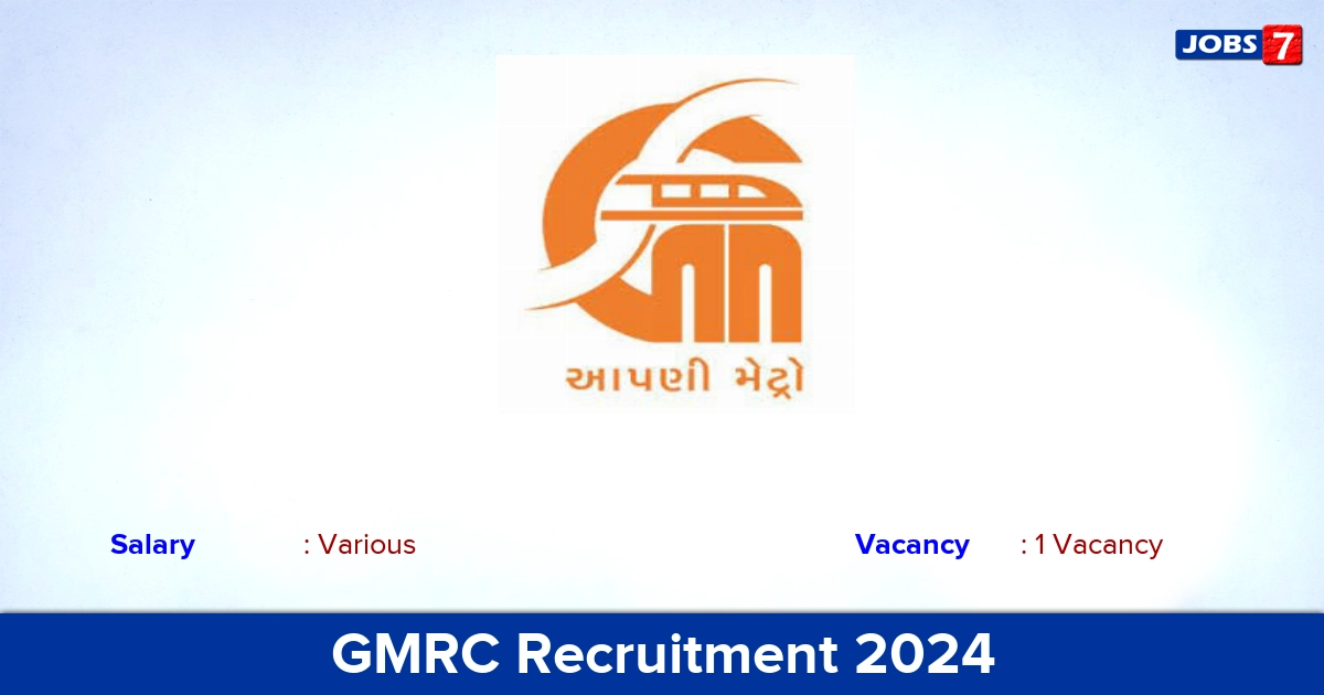 GMRC Recruitment 2024 - Apply Offline for GM Jobs
