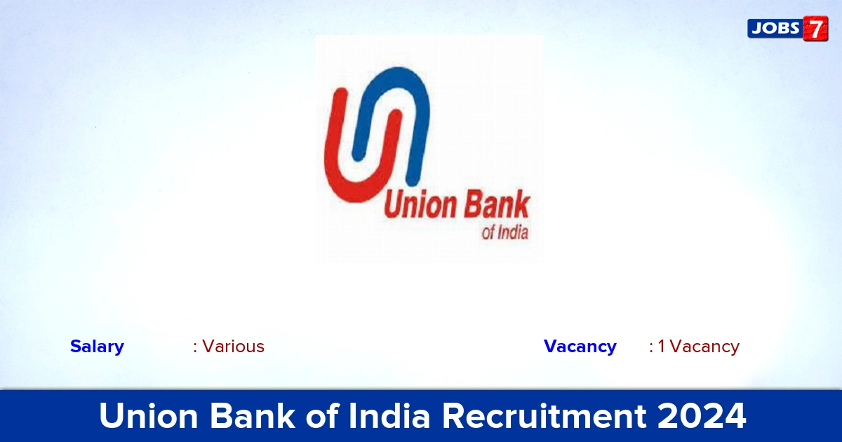 Union Bank of India Recruitment 2024 - Apply Online for Senior Analyst Jobs