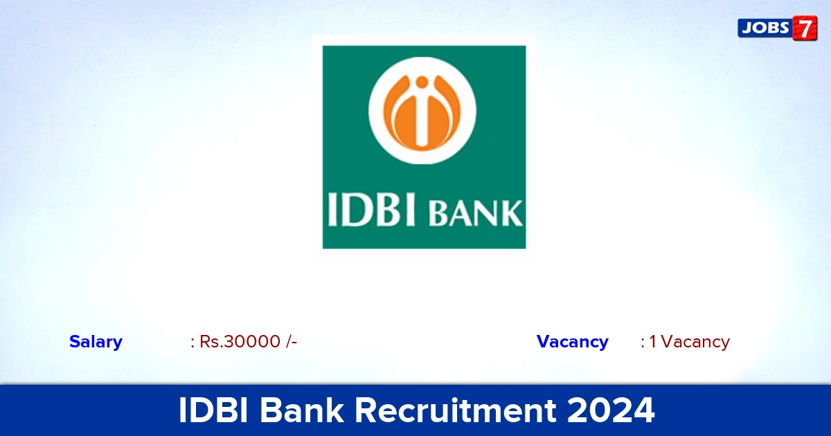 IDBI Bank Protection Officer Recruitment 2024 - Apply Online Here