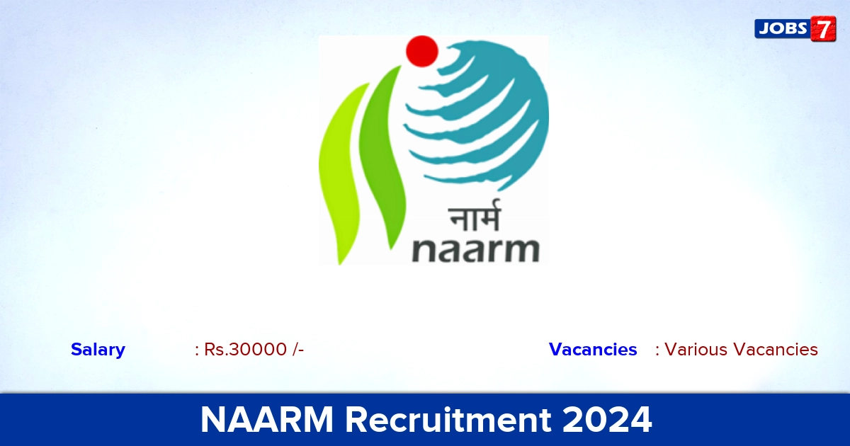 NAARM Recruitment 2024 - Direct Interview Field Executive Vacancies