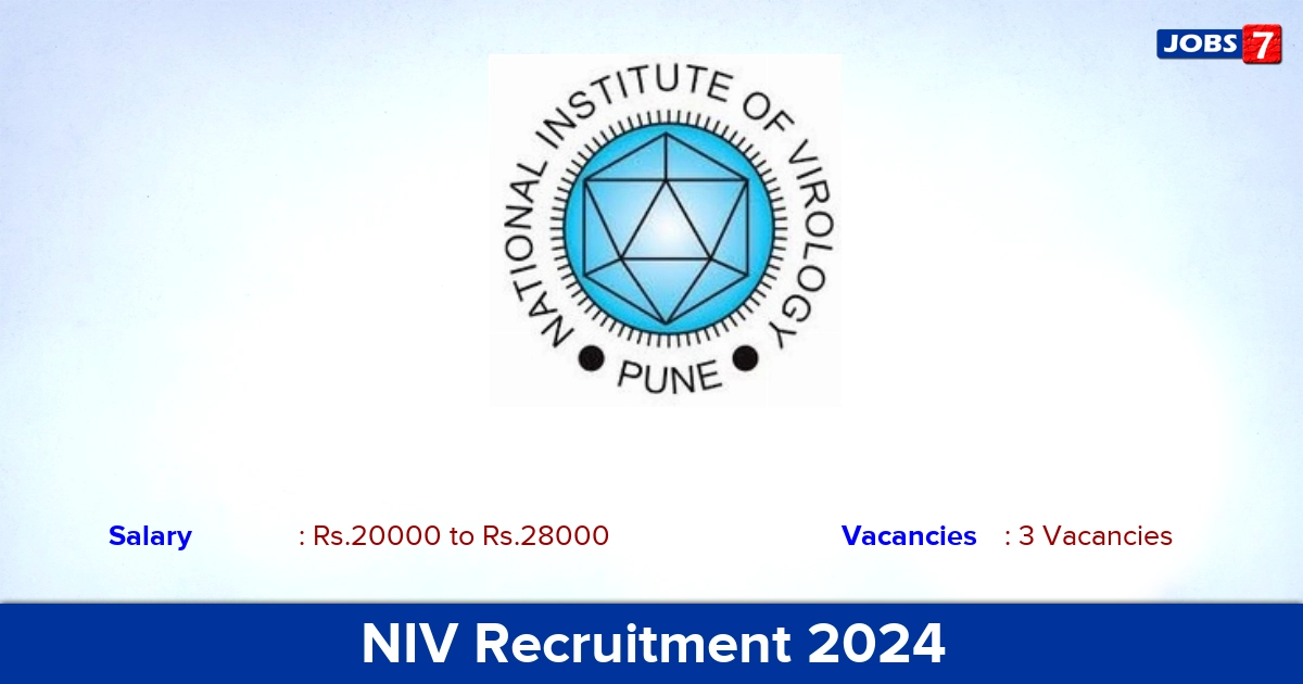 NIV Recruitment 2024 - Apply Offline for Project Technical Assistant Jobs