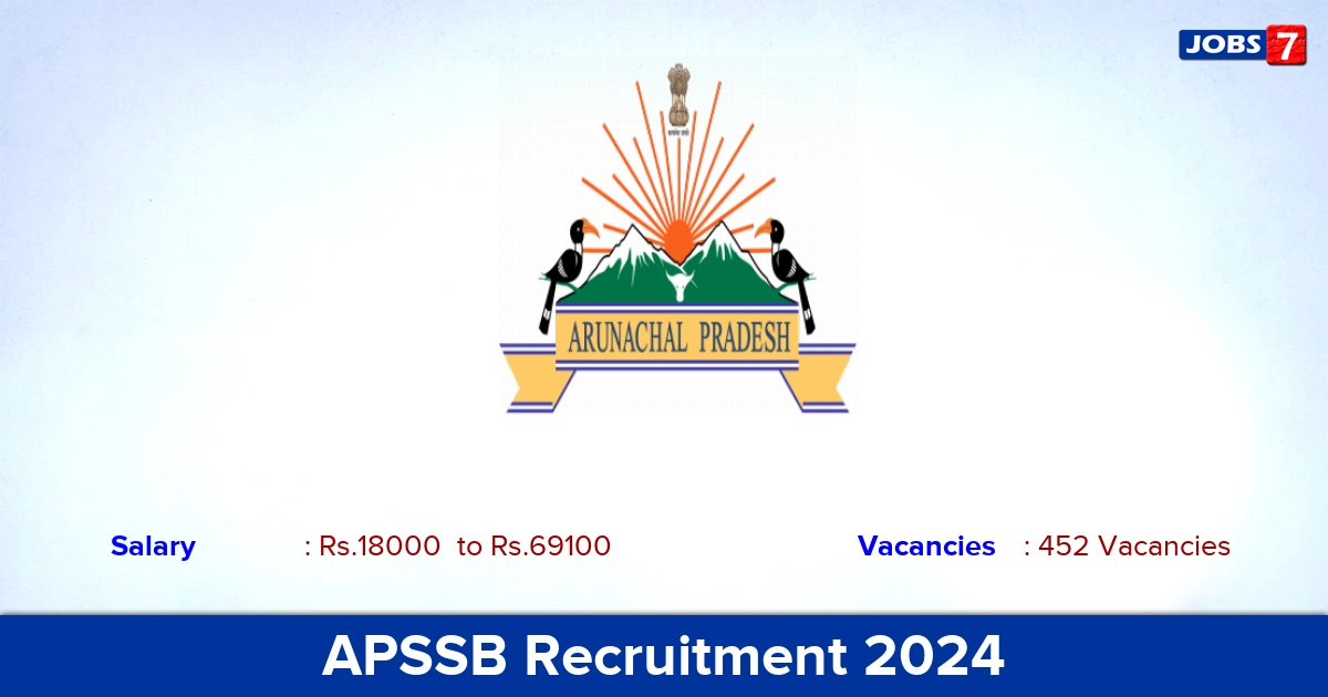 APSSB Recruitment 2024 - Apply Online for 452 Constable,  Fireman vacancies