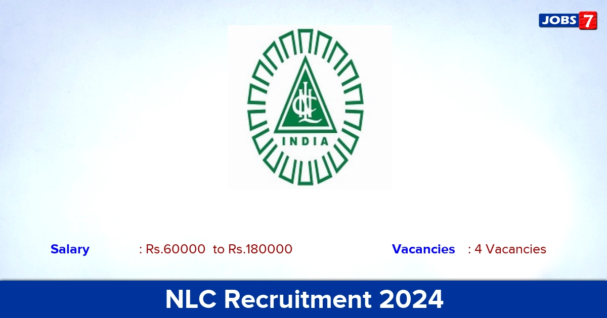 NLC Recruitment 2024 - Apply Online for Deputy Executive Engineer (Safety) Jobs