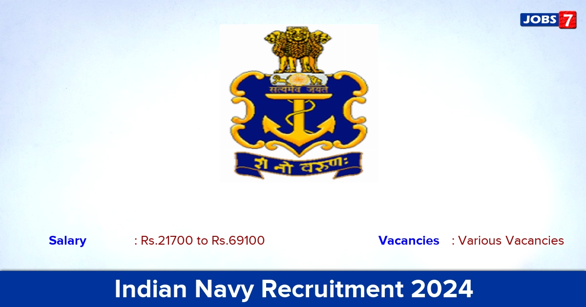 Indian Navy Recruitment 2024 - Apply Online for Medical Assistant  vacancies