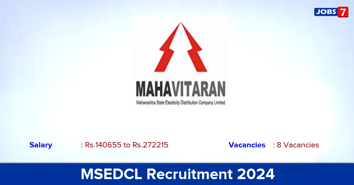 MSEDCL Recruitment 2024 - Apply Civil Engineer Jobs | Download Application From