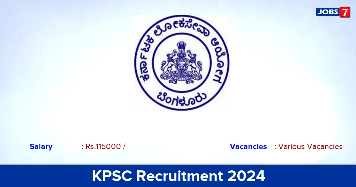 KPSC Recruitment 2024 - Apply Offline for Legal Advisor vacancies