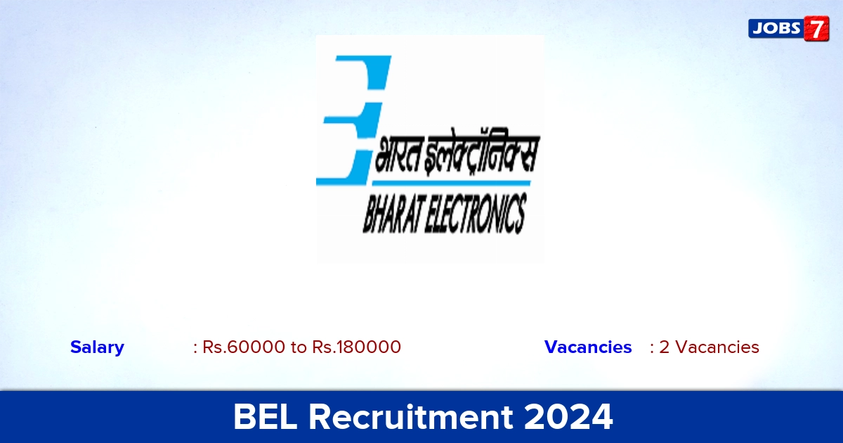 BEL Recruitment 2024 - Apply Online for Deputy Manager Jobs