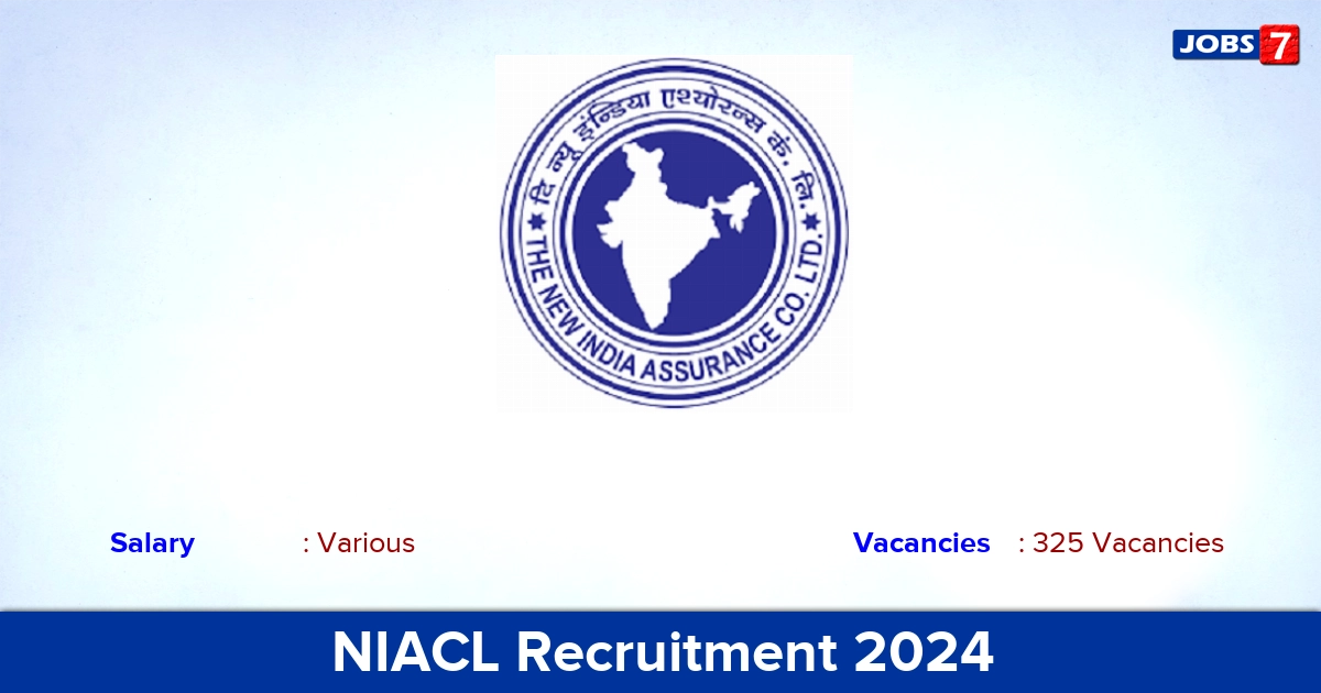 NIACL Recruitment 2024 - Apply Online for 325 Apprentices vacancies