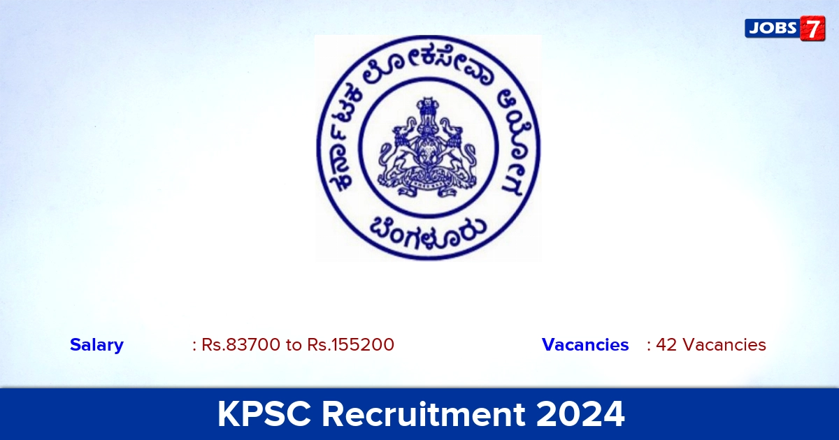 KPSC Recruitment 2024 - Apply Online for 42 Assistant Executive Engineer vacancies