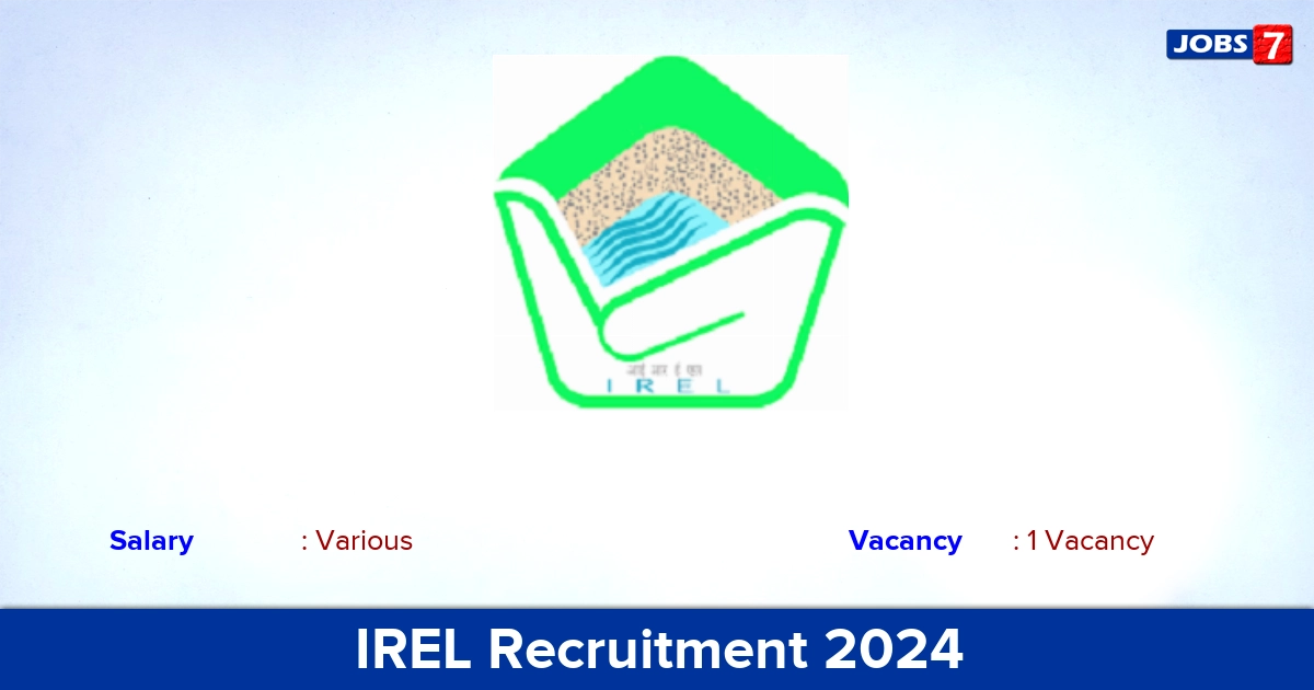 IREL Recruitment 2024 - Apply Offline for Apprentices Jobs