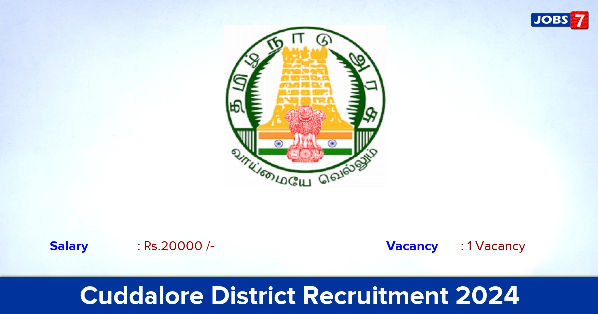 Cuddalore District Recruitment 2024 - Apply Online for Technical Assistant Jobs