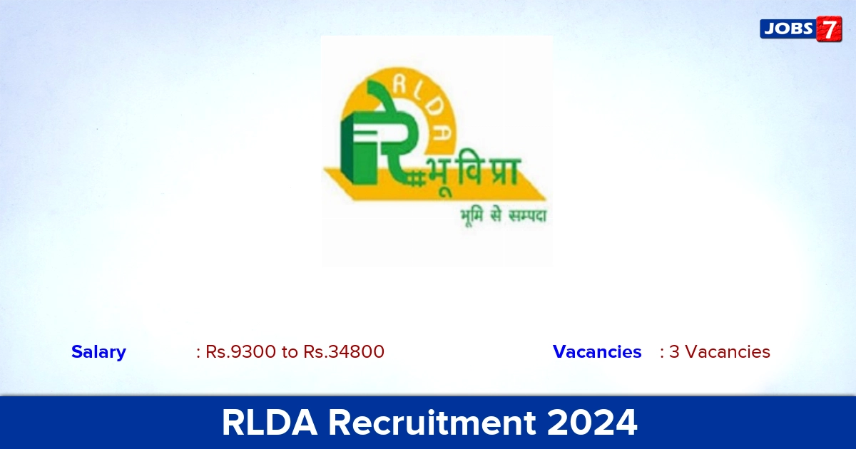 RLDA Recruitment 2024 - Apply Offline for Office Assistant Jobs