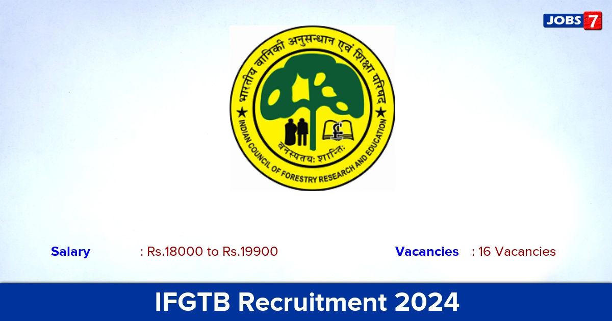 IFGTB Recruitment 2024 - Apply Online for 16 Technical Assistant vacancies