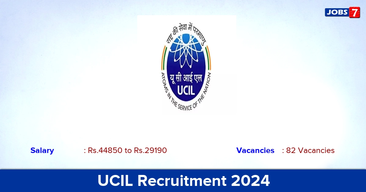 UCIL Recruitment 2024 - Apply Offline for 82 Mining Mate-C vacancies