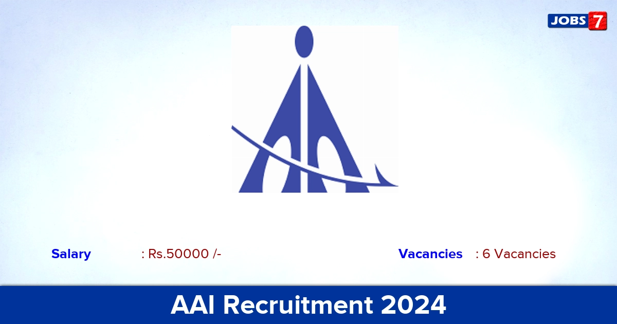 AAI Recruitment 2024 - Apply Offline for Junior Consultant Jobs