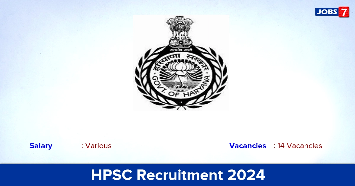 HPSC Recruitment 2024 - Apply Online for 14 Reader vacancies