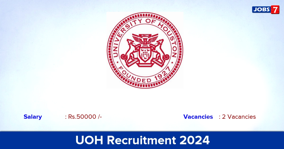 UOH Recruitment 2024 - Apply Online for Guest Faculty Jobs