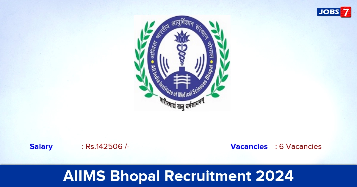 AIIMS Bhopal Recruitment 2024 - Apply Online for Assistant Professor Jobs