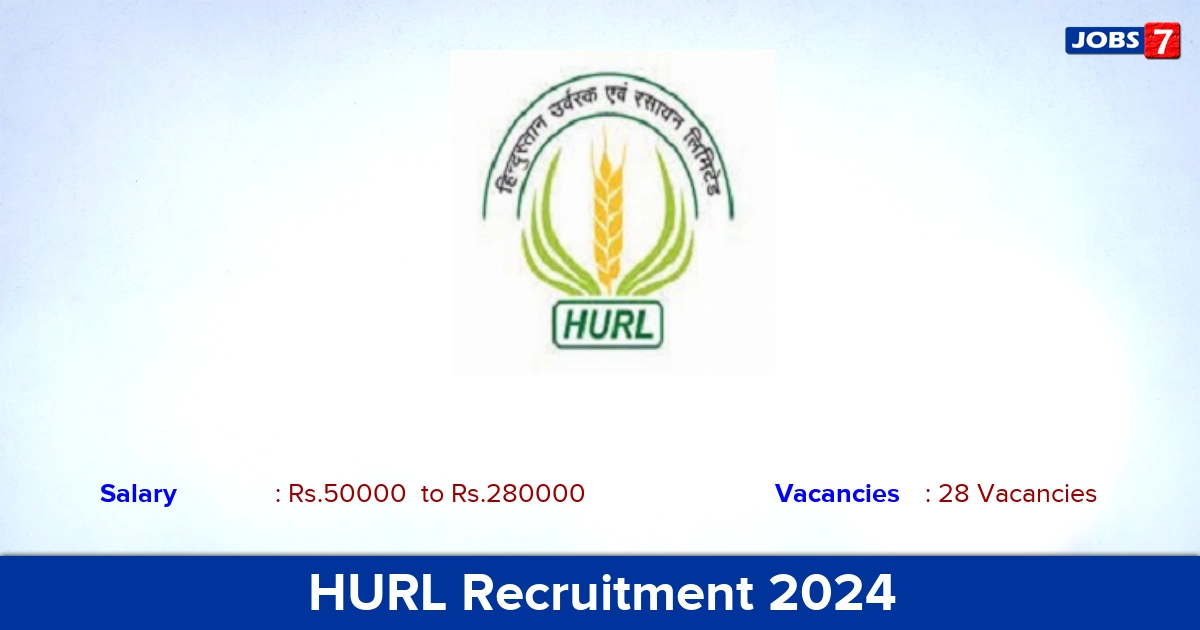 HURL Recruitment 2024 - Apply Online for 28 Manager vacancies