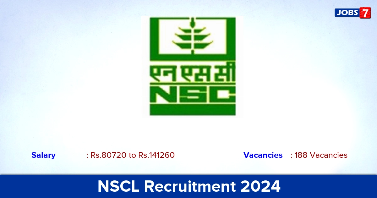 NSCL Recruitment 2024 - Apply Online for 188 Assistant Manager vacancies