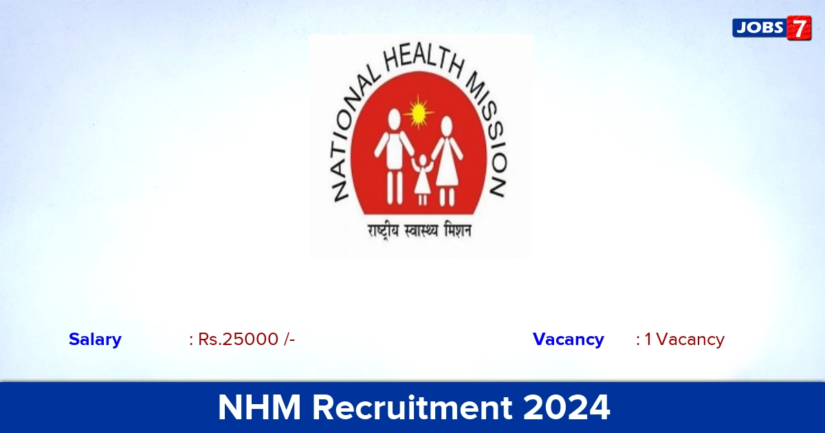 NHM Recruitment 2024 - Apply Online for Supervisor Jobs