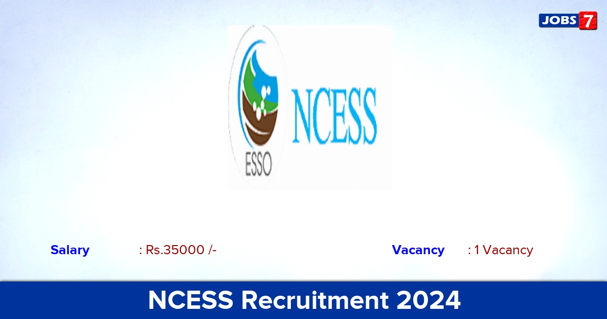 NCESS Recruitment 2024 - Apply Offline for Hindi Translator Jobs