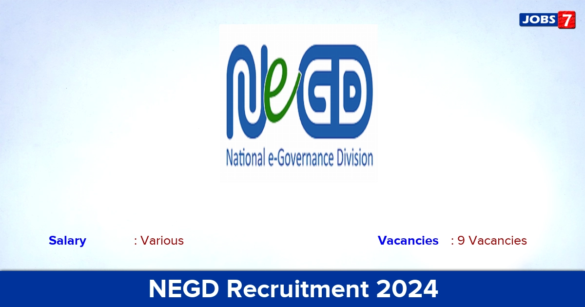 NEGD Recruitment 2024 - Apply Online for Business Analyst Jobs