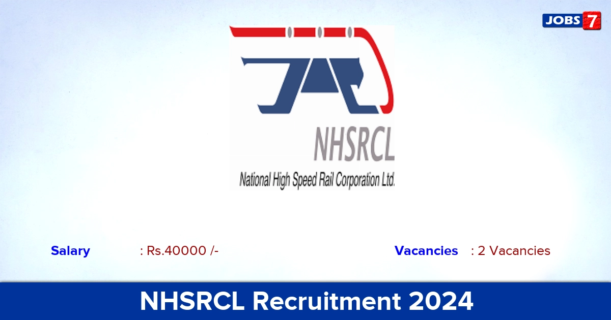 NHSRCL Recruitment 2024-2025 - Apply Online for Research Assistant  Jobs