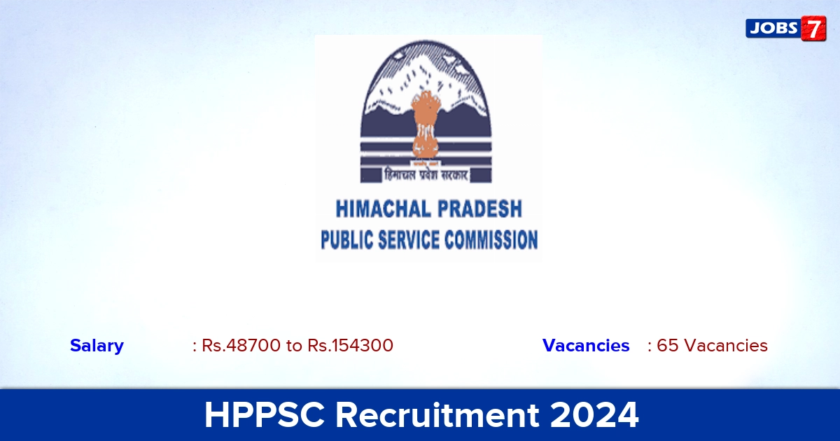 HPPSC Recruitment 2024-2025 - Apply Online for 65 ADO Vacancies