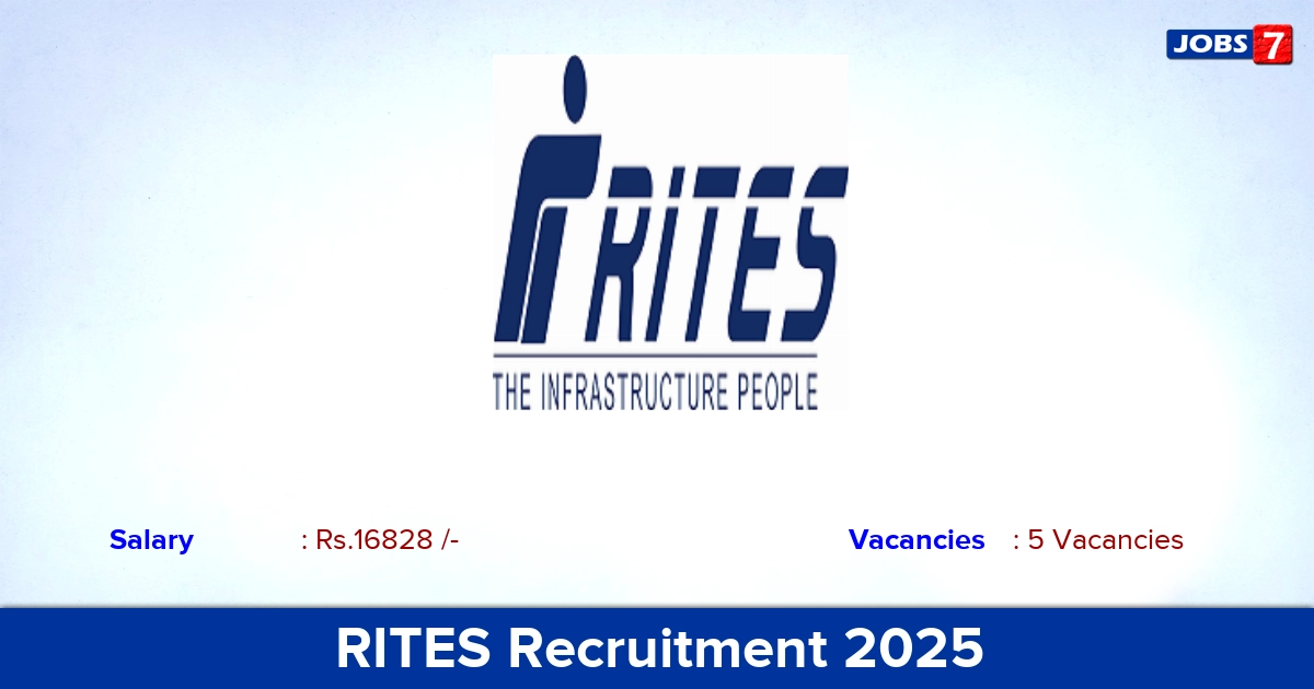 RITES Recruitment 2025 - Apply Online for Resident Engineer Jobs