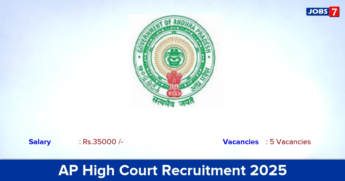 AP High Court Recruitment 2025 - Apply for Law Clerk Jobs