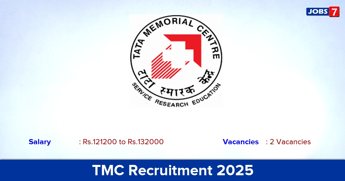 TMC Recruitment 2024-2025 - Apply Online for Senior Resident Jobs