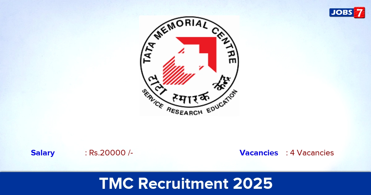 TMC Recruitment 2025 - Apply Offline for Medical Social Worker Jobs