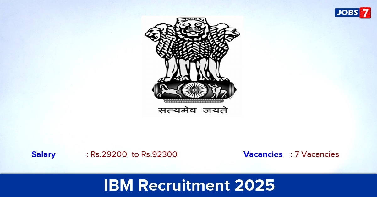 IBM Recruitment 2025 - Apply Offline for Laboratory Assistant Jobs