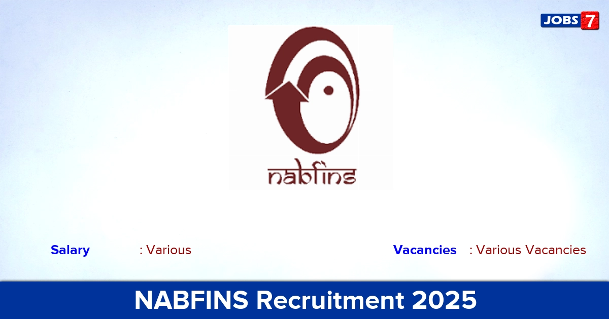 NABFINS Recruitment 2025 - Apply Online for Customer Service Officer Vacancies