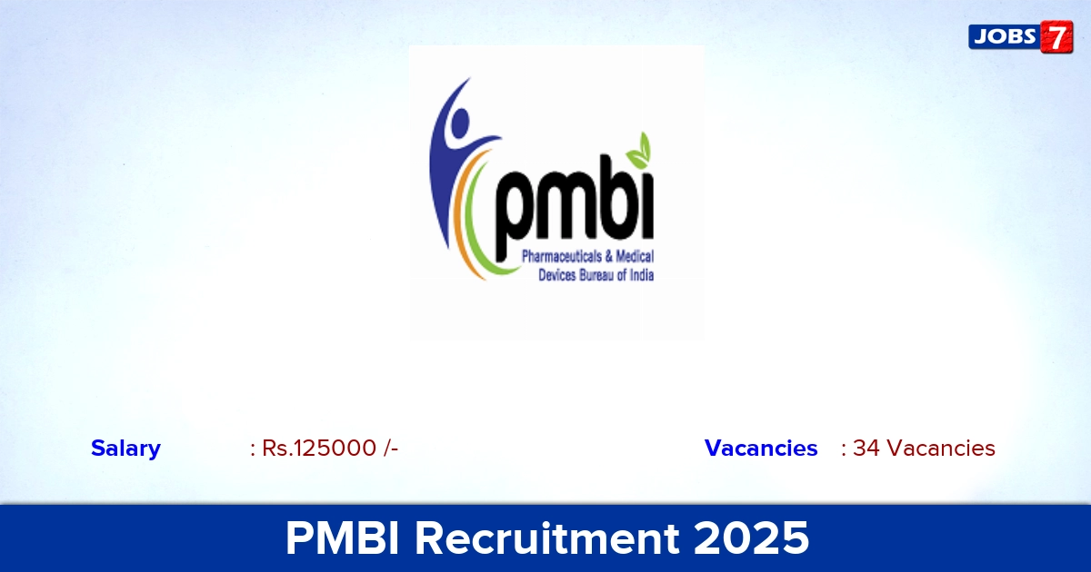 PMBI Recruitment 2025 - Apply Online for 34 Assistant Manager, Vacancies