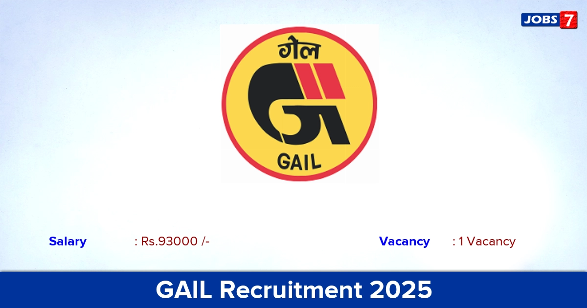 GAIL Recruitment 2025 - Apply Online for Medical Officer Jobs