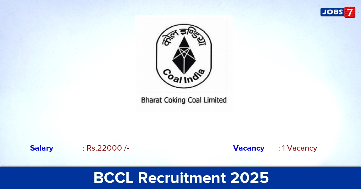 BCCL Recruitment 2025 - Apply Online for Trainee Jobs