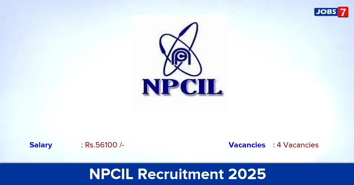 NPCIL Recruitment 2025 - Apply Online for Medical Officer Jobs