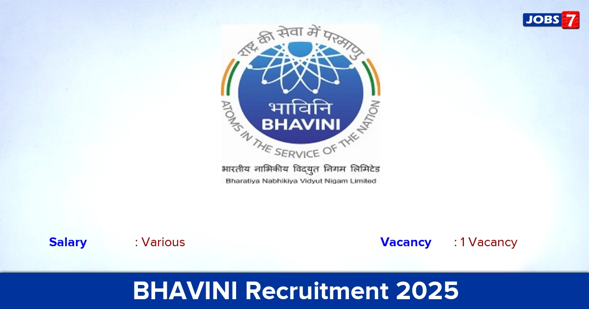 BHAVINI Recruitment 2025 - Apply for Assistant Security Officer Jobs