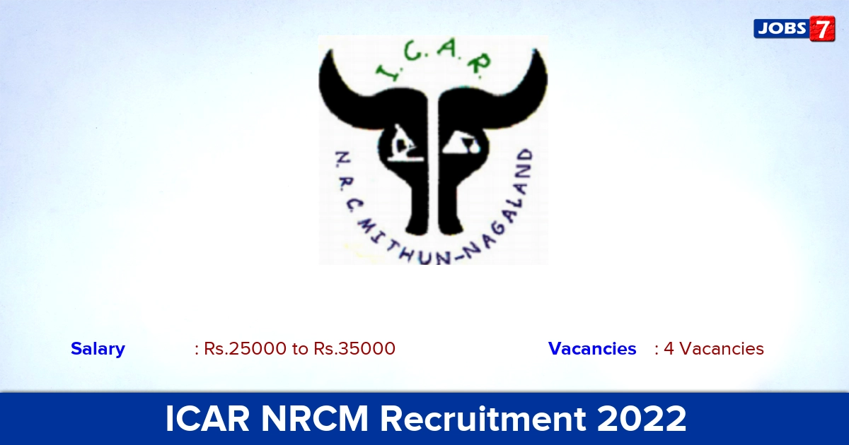 ICAR NRCM Recruitment 2022 - Apply Online for  Young Professionals – II Jobs
