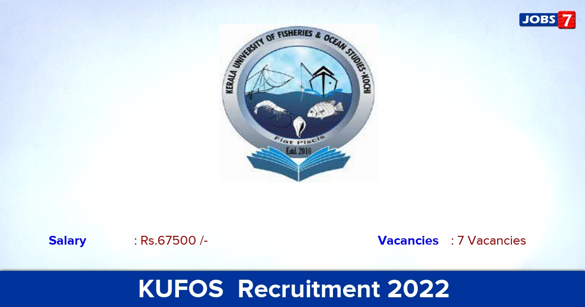 KUFOS  Recruitment 2022 - Apply Offline for Assistant Professor Jobs