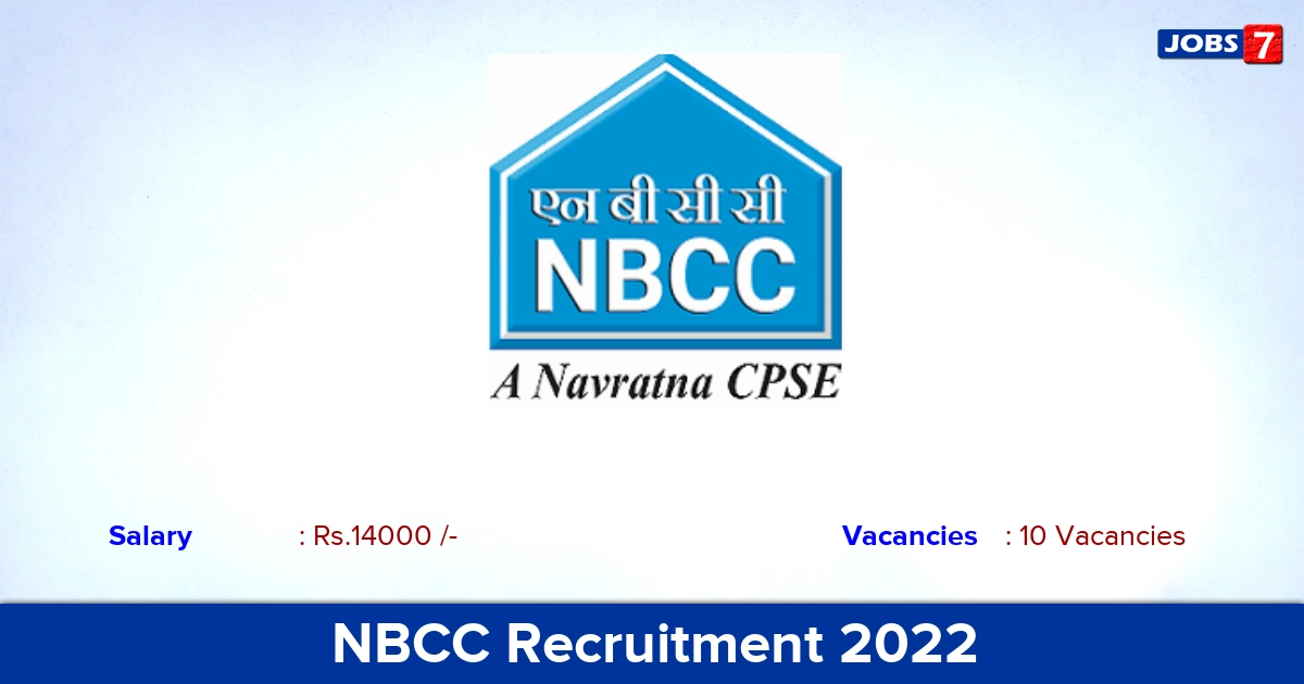 NBCC Recruitment 2022 - Apply Online for 10  Graduate Apprentice Vacancies